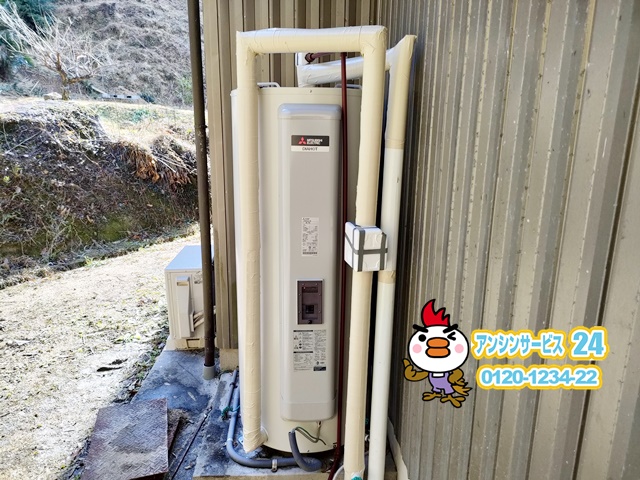 豊田市 三菱電気温水器 SRG-375G 交換後