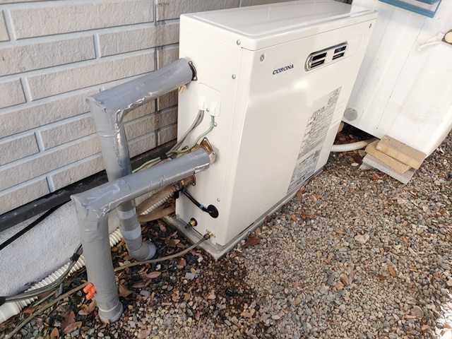 岡崎市 コロナ石油給湯器 UKB-AG474A（M）交換後