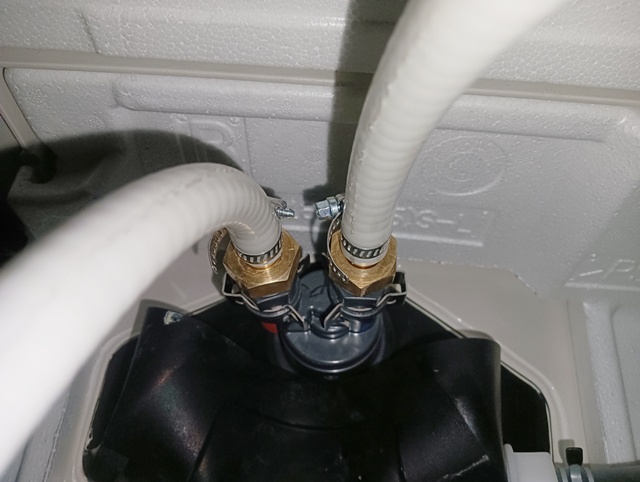 アダプター交換作業