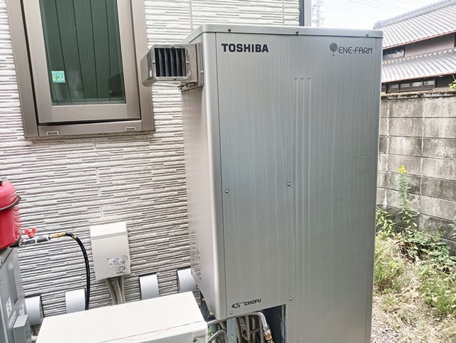 愛西市 給湯器交換工事 施工前 エネファーム故障